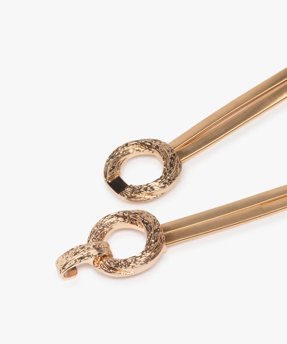 Ceinture à brides métalliques extensibles et anneaux fantaisie femme vue6 - GEMO (ACCESS) - GEMO