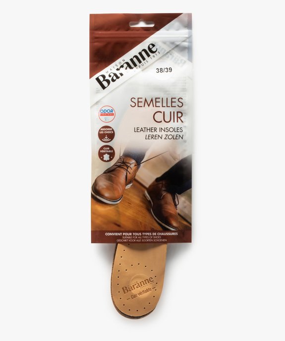 Semelles en cuir amortissantes – Baranne vue2 - BARANNE - GEMO