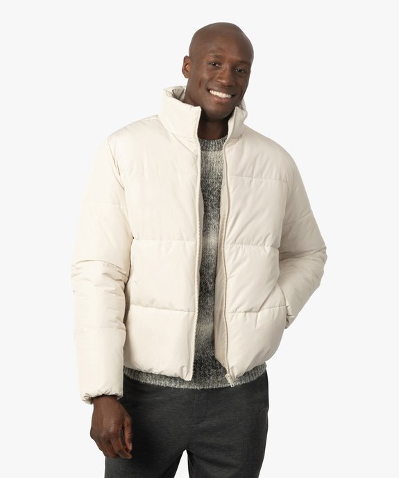 Blouson matelassé homme avec col montant vue1 - GEMO (HOMME) - GEMO