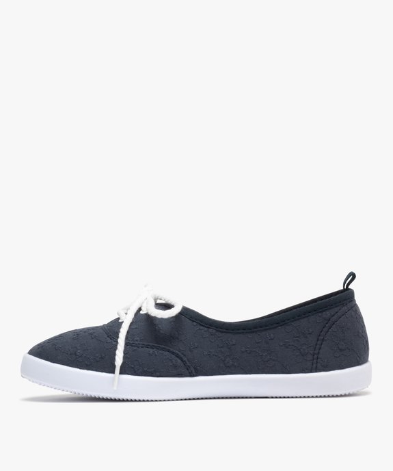 Ballerines en toile avec lacets cordelette femme - Valentina Baldano vue10 - VALENTINA BALDA - GEMO