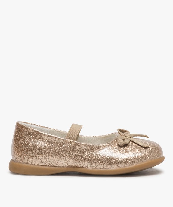 Ballerines Bebe Fille A Paillettes Avec Bride Elastique Gemo