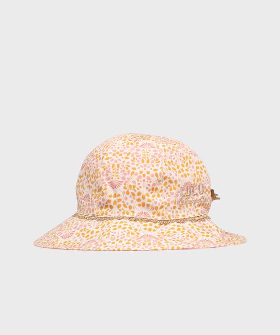 Chapeau bob réversible en toile de coton bébé fille - LuluCastagnette vue1 - LULUCASTAGNETTE - GEMO