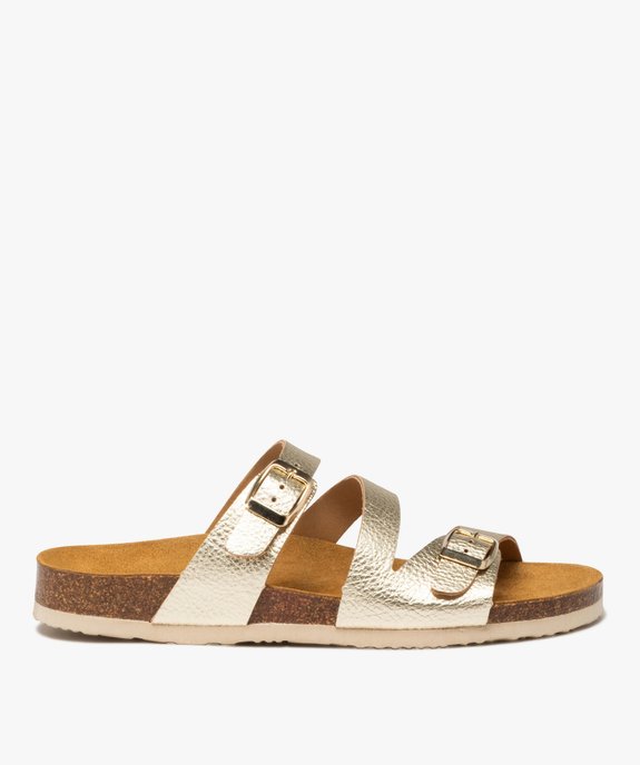 Mules métallisées avec brides à boucle femme - Valentina Baldano vue2 - VALENTINA BALDANO GEMO FORGOOD - GEMO