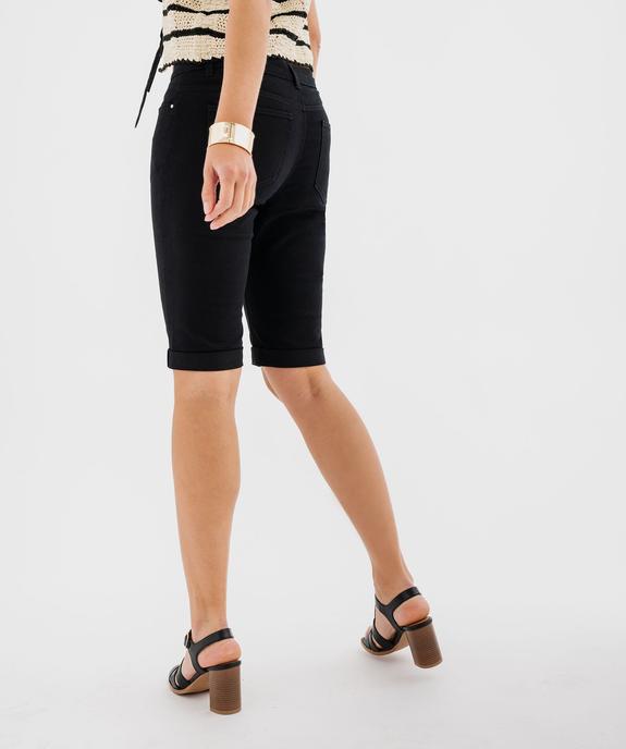 Bermuda slim en coton extensible femme vue13 - GEMO 4G FEMME - GEMO