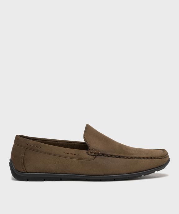 Mocassins en suédine et semelle intérieure cuir homme vue1 - URBAN STEPS GEMO FOR GOOD - GEMO