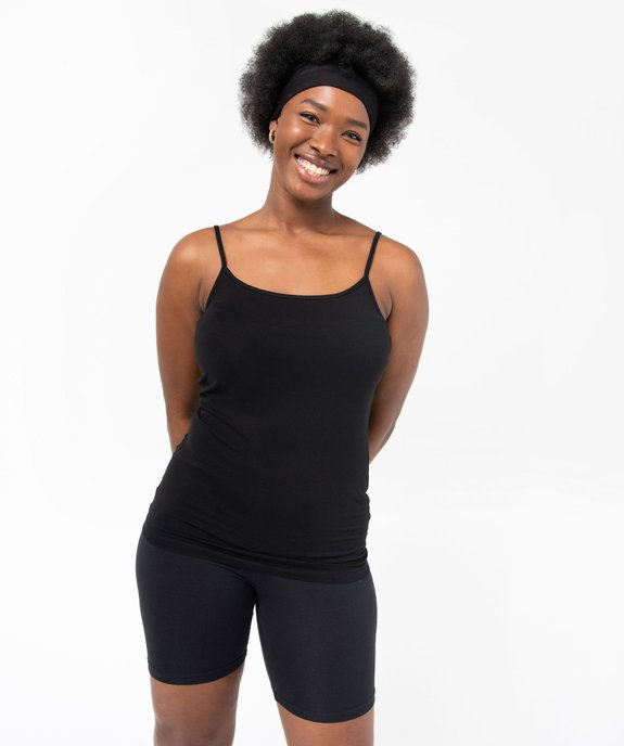 Débardeur femme uni à fines bretelles  vue5 - GEMO(FEMME PAP) - GEMO