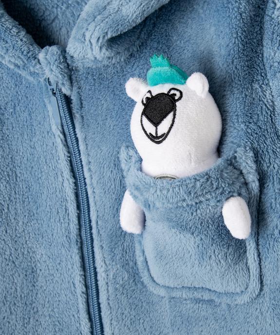 Robe de chambre à capuche en maille  garçon vue2 - GEMO (ENFANT) - GEMO