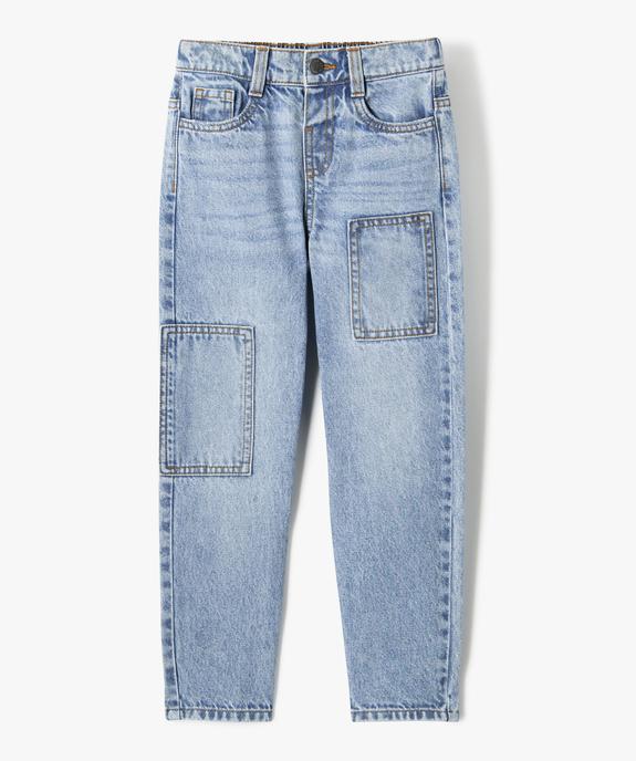 Jean large avec pièces garçon vue5 - GEMO (ENFANT) - GEMO
