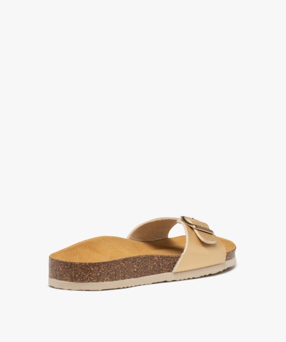 Mules femme unies avec large bride à boucle ajustable - Valentina Baldano vue4 - VALENTINA BALDA - GEMO