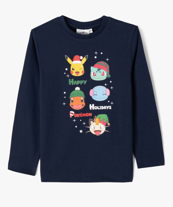 Tee-shirt de Noël Pokémon garçon vue2 - POKEMON - GEMO