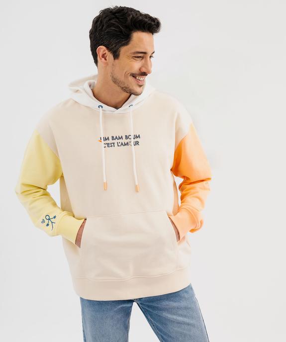 Sweat à capuche adulte multicolores avec message amour mixte - Gémo X Maëva vue3 - GEMO 4G FEMME - GEMO