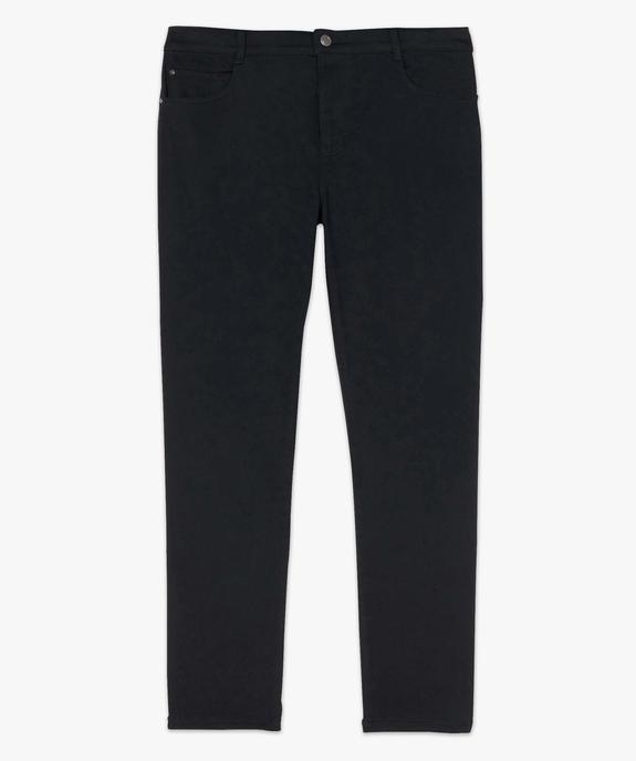Pantalon femme grande taille coupe slim en toile extensible vue4 - GEMO (G TAILLE) - GEMO