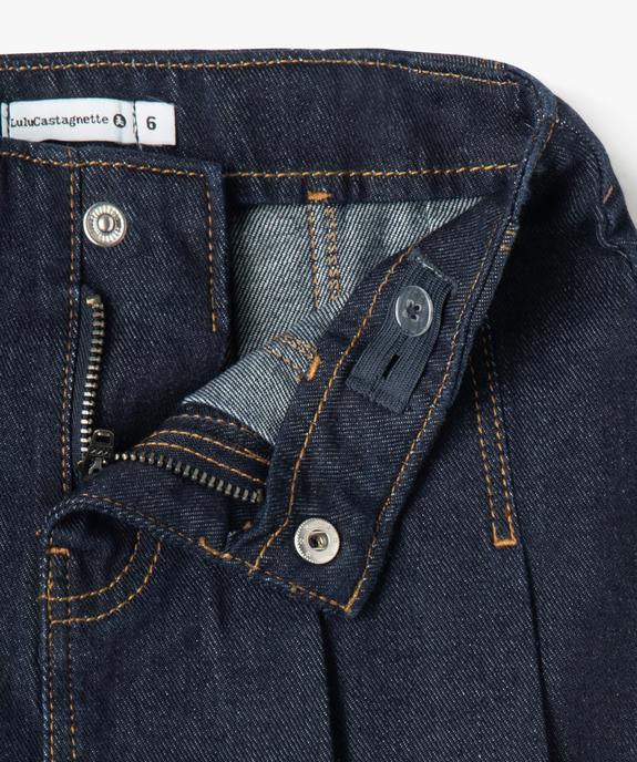 Jupe plissée en jean fille - LuluCastagnette vue2 - LULU CASTAGNETTE G4G D - GEMO