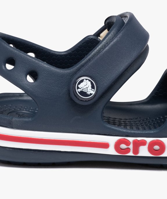 Sandales garçon souples pour la plage avec bande à scratch Bayaband Sandal - Crocs vue6 - CROCS - GEMO