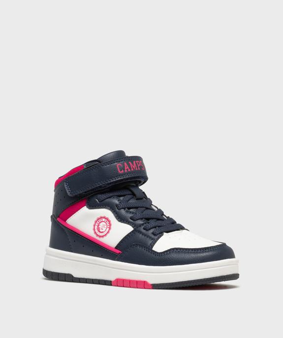 Baskets mid-cut à lacets élastiques et scratch fille - Camps United vue3 - CAMPS GEMO FOR GOOD - GEMO
