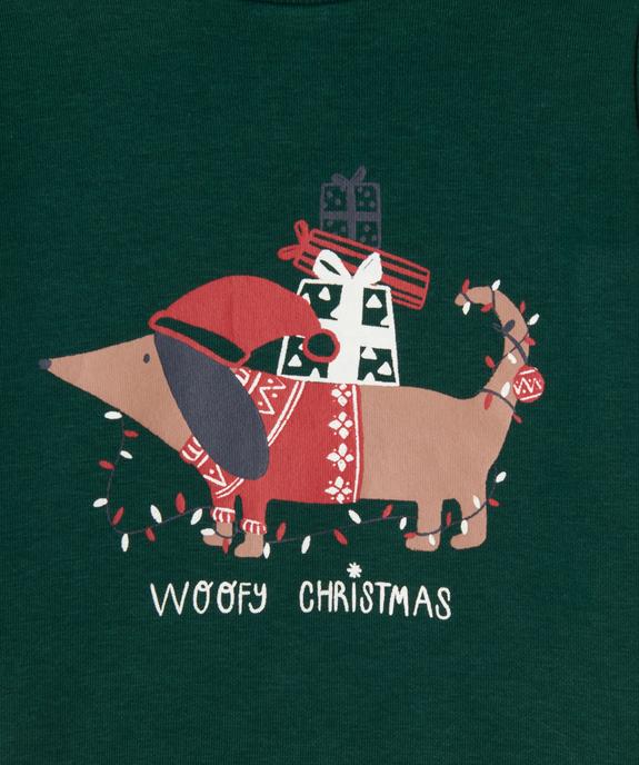 Sweat à motif chien spécial Noël bébé vue2 - GEMO 4G BEBE - GEMO