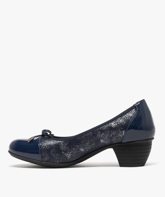 Escarpins confort look ballerine femme vue3 - G'FLEX GEMO FOR GOOD - GEMO