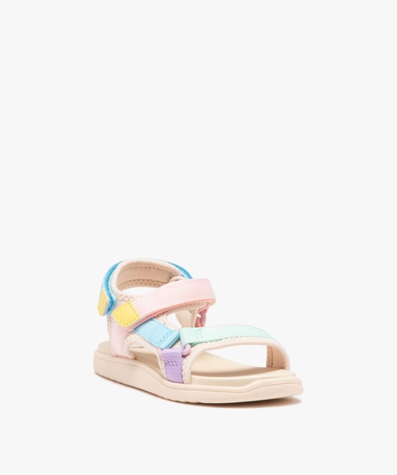 Sandales fille avec brides scratch en mesh  vue3 - LOVELY WINGS - GEMO