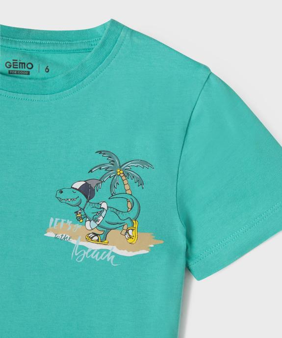 T-shirt à motif en relief garçon vue2 - GEMO 4G GARCON - GEMO