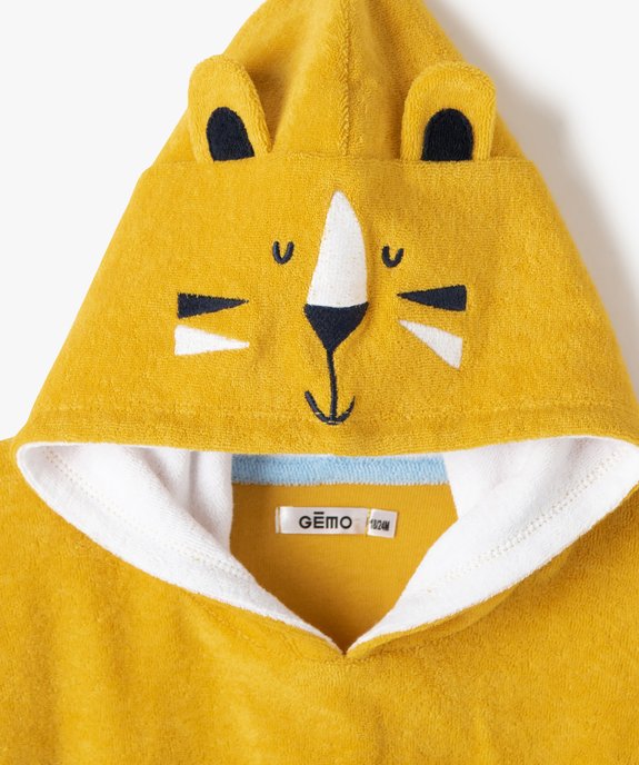 Cape De Bain Bebe A Capuche A Motif Tigre Gemo