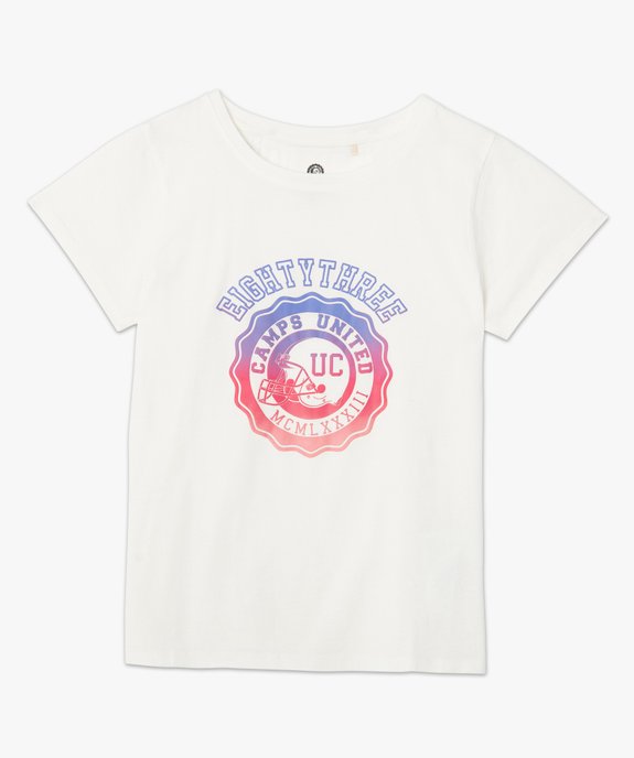 Tee-shirt femme à manches courtes avec motif – Camps United vue4 - CAMPS UNITED - GEMO