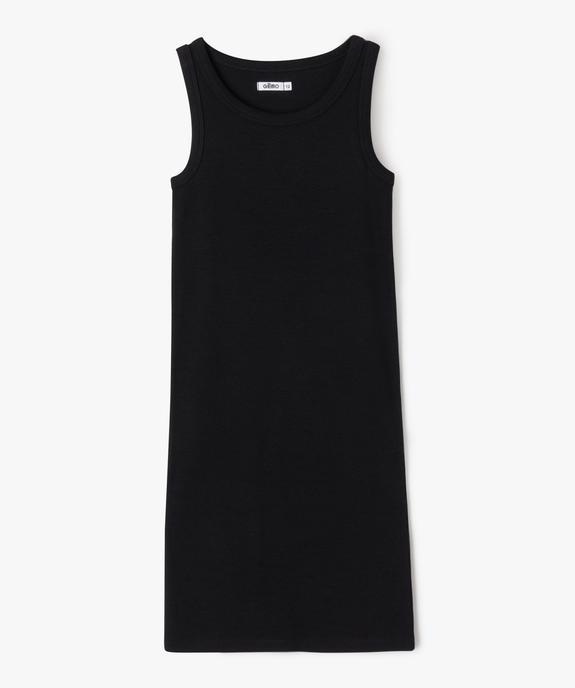 Robe tee-shirt en maille côtelée fille vue1 - PREMIER PRIX BY GEMO - GEMO