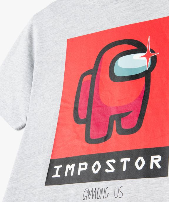 Tee-shirt imprimé Among Us garçon vue2 - AMONG US - GEMO