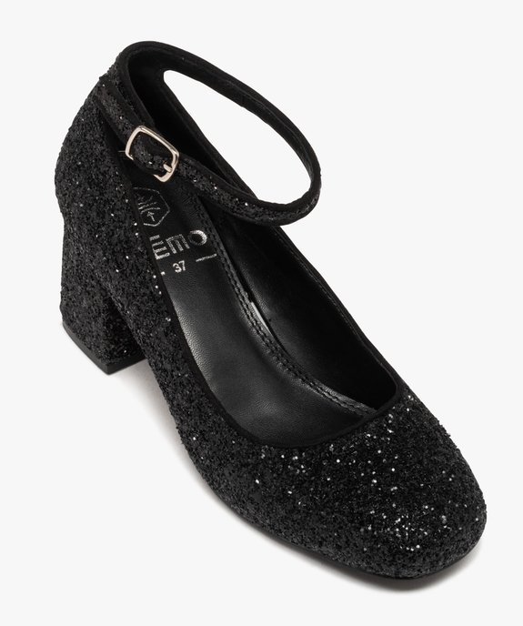 Escarpins à bride cheville et talon large femme vue5 - GEMO(URBAIN) - GEMO