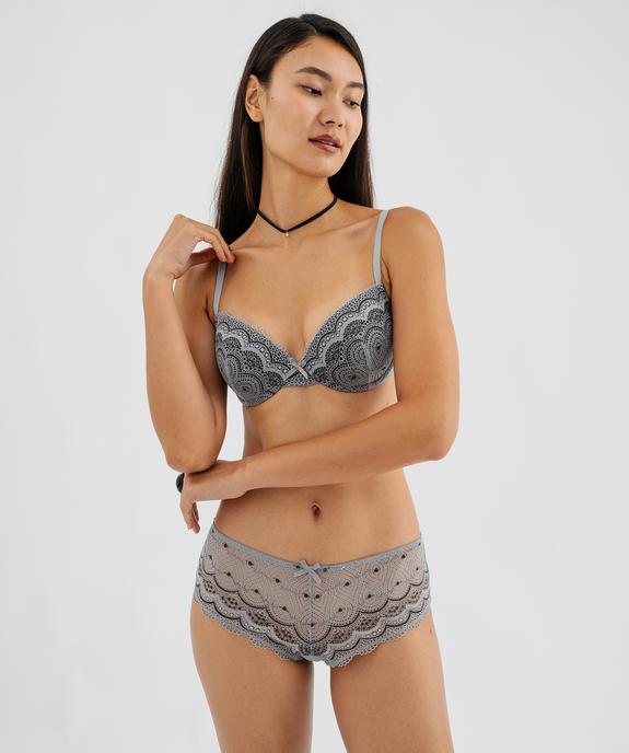 Shorty en dentelle et tulle femme (lot de 2) vue9 - GEMO(HOMWR FEM) - GEMO