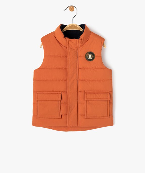 Doudoune sans manches doublée polaire bébé garçon - LuluCastagnette vue2 - LULUCASTAGNETTE - GEMO