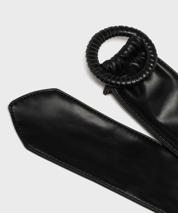 Ceinture large et souple à boucle ronde femme vue2 - GEMO (ACCESS) - GEMO
