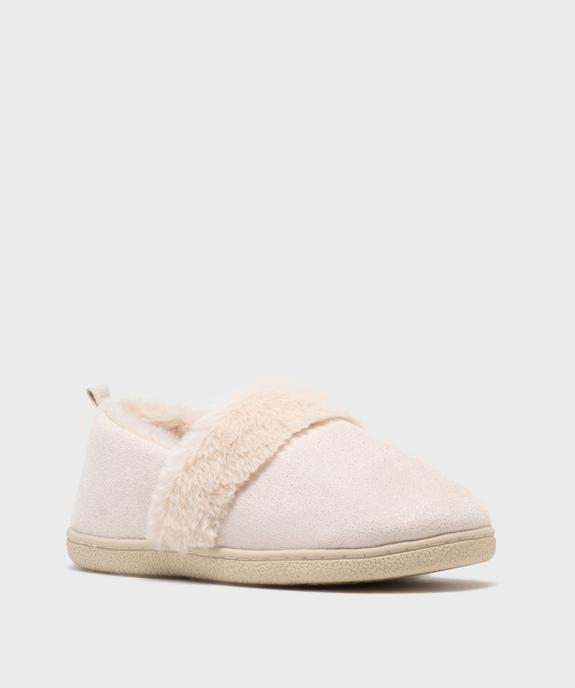 Chaussons à paillettes avec doublure chaude femme vue2 - GEMO 4G FEMME - GEMO