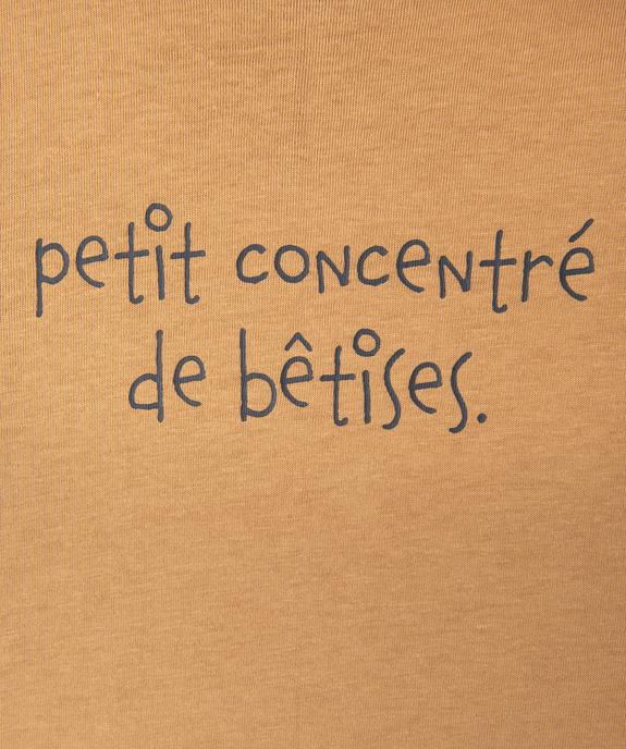 Tee-shirt manches longues à message fantaisie bébé garçon vue3 - GEMO(BEBE DEBT) - GEMO