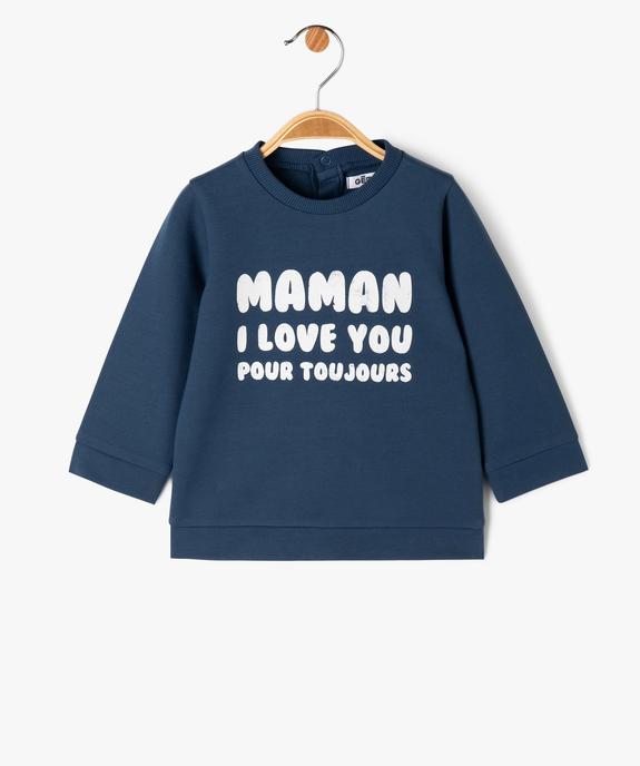 Sweat léger à message bébé garçon vue1 - GEMO 4G BEBE - GEMO