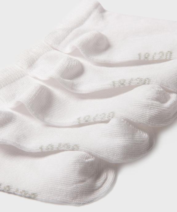Chaussettes ultra courtes unies bébé (lot de 5) vue2 - GEMO 4G BEBE - GEMO