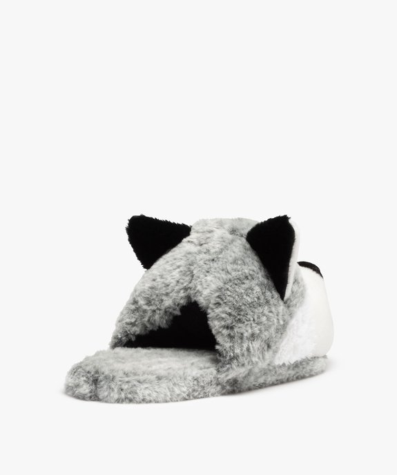 Chaussons homme en volume en forme de loup vue4 - GEMO(HOMWR HOM) - GEMO