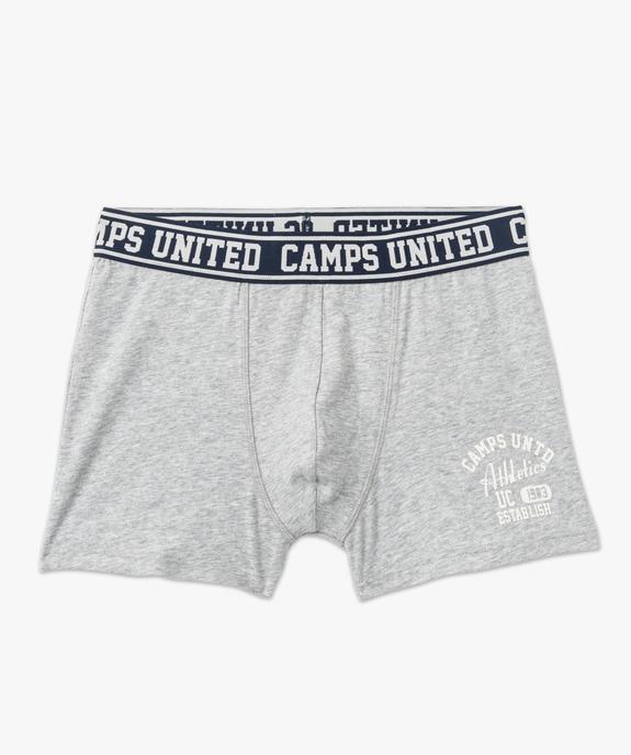 Boxer en coton extensible imprimé homme - Camps United vue4 - CAMPS - GEMO