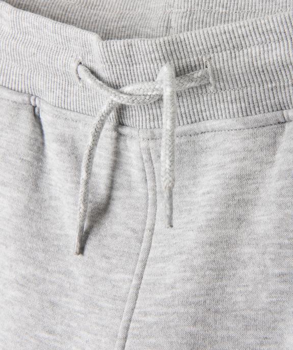 Bermuda en maille molletonnée avec ceinture ajustable garçon vue2 - GEMO (JUNIOR) - GEMO