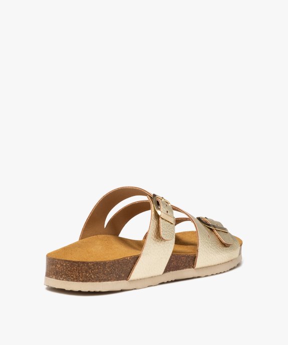 Mules métallisées avec brides à boucle femme - Valentina Baldano vue5 - VALENTINA BALDANO GEMO FORGOOD - GEMO