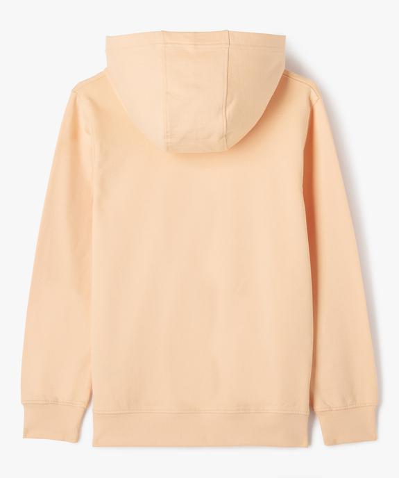 Sweat à capuche non molletonné garçon vue4 - GEMO (JUNIOR) - GEMO