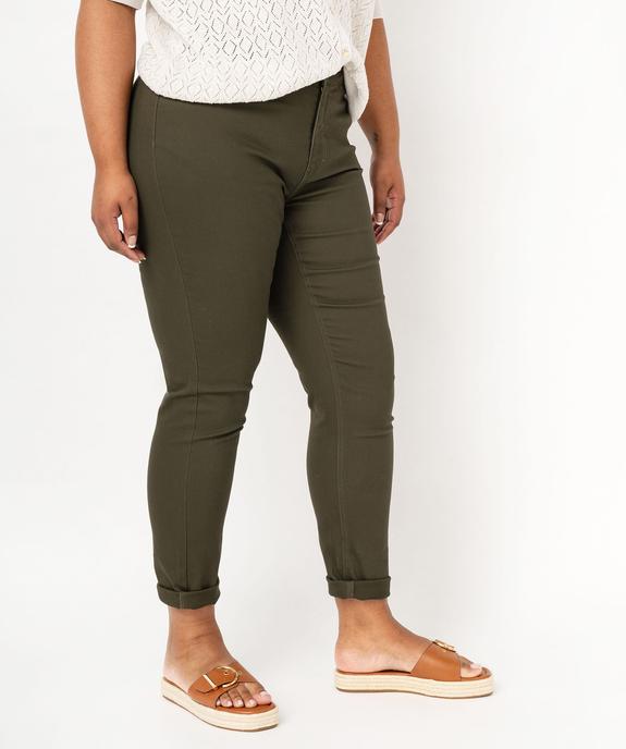 Pantalon coupe Regular taille ajustable femme grande taille vue1 - GEMO (G TAILLE) - GEMO