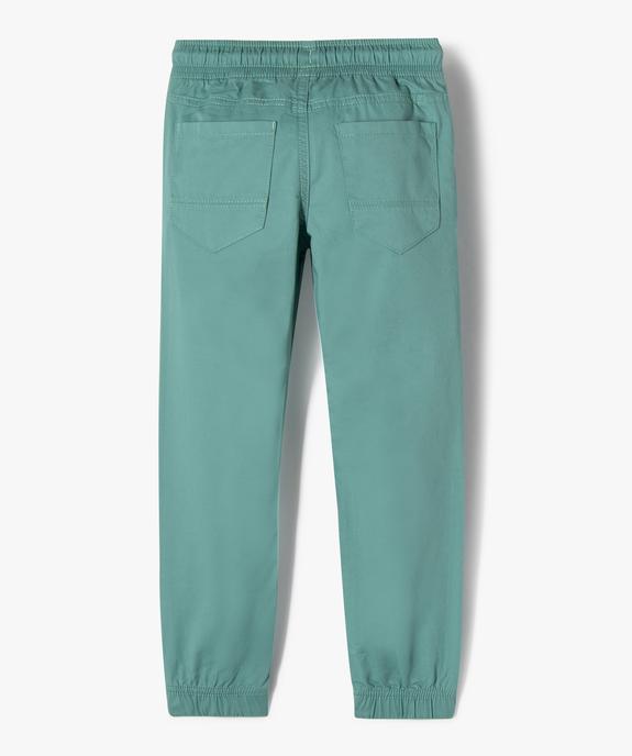 Pantalon jogger coupe slim garçon vue3 - GEMO 4G GARCON - GEMO