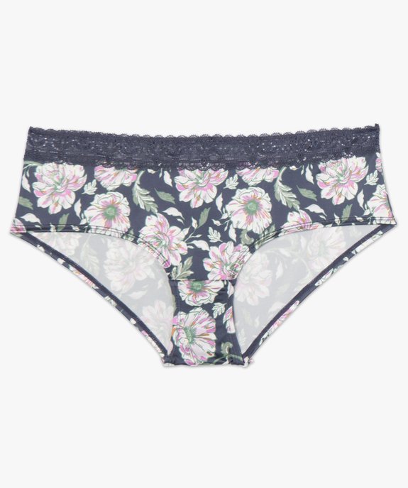 Shorty femme à motifs fleuris et dentelle vue4 - GEMO(HOMWR FEM) - GEMO