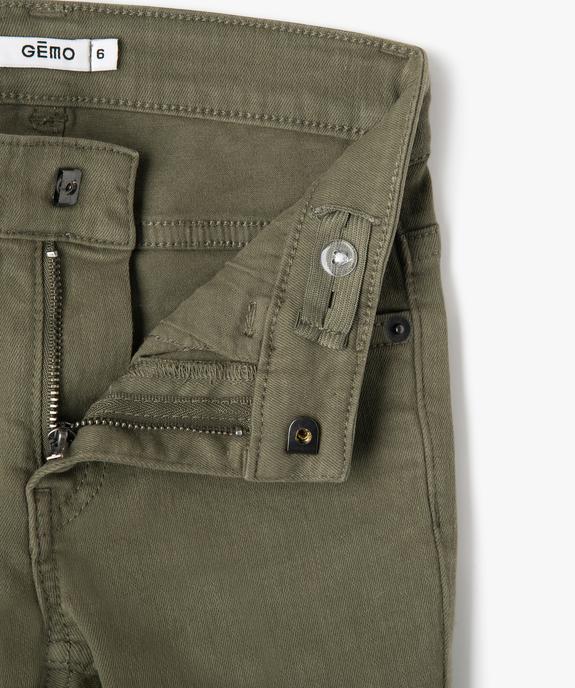 Pantalon chino slim 5 poches garçon vue2 - GEMO (ENFANT) - GEMO