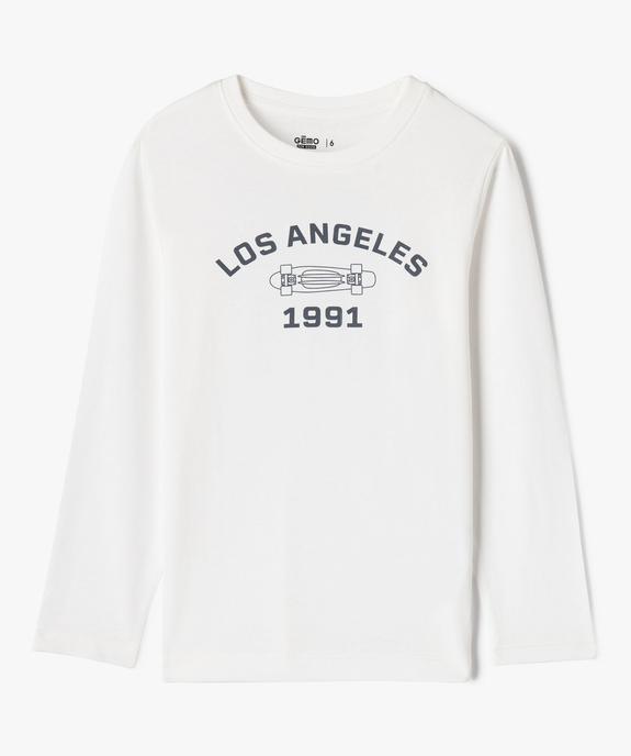 Tee-shirt manches longues imprimé garçon vue2 - GEMO 4G GARCON - GEMO