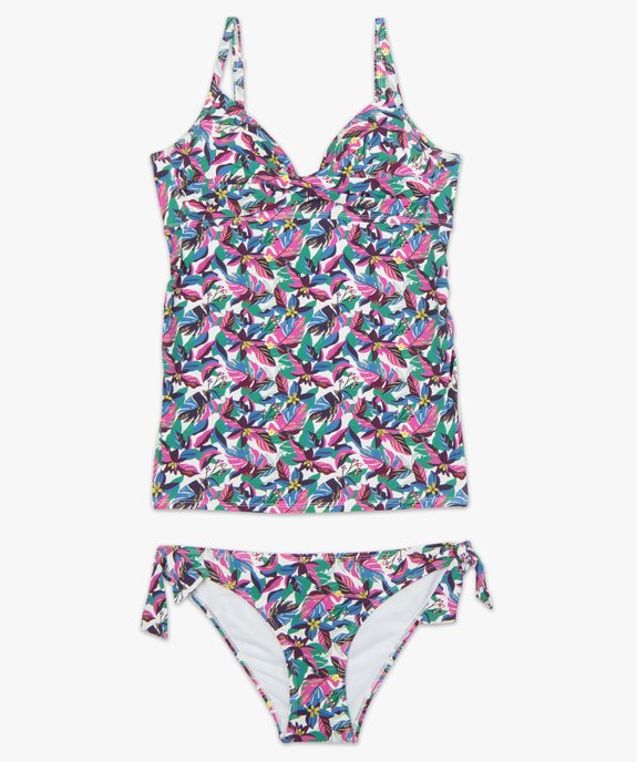 Maillot de bain de grossesse tankini à bonnets paddés vue4 - GEMO 4G MATERN - GEMO