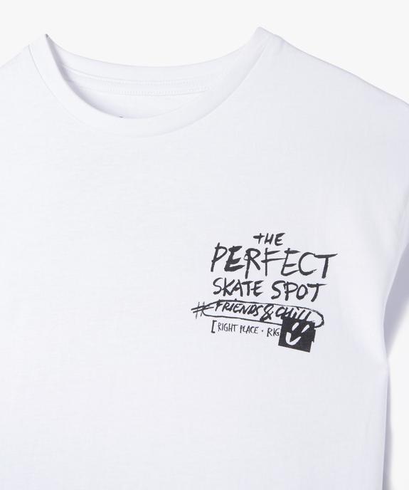 Tee-shirt large inscriptions graphiques garçon vue2 - GEMO 4G GARCON - GEMO