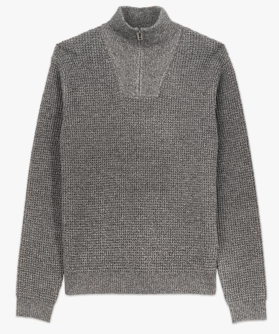 Pull col camionneur en grosse maille homme vue4 - GEMO (HOMME) - GEMO