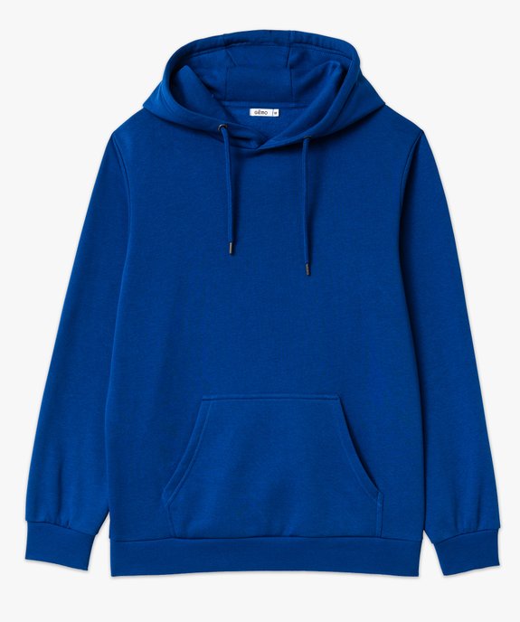 Sweat à capuche intérieur molletonné homme vue4 - GEMO 4G HOMME - GEMO