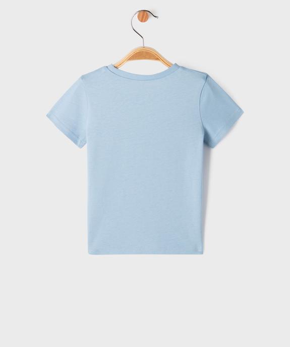 Tee-shirt manches courtes à message bébé garçon vue3 - GEMO(BEBE DEBT) - GEMO